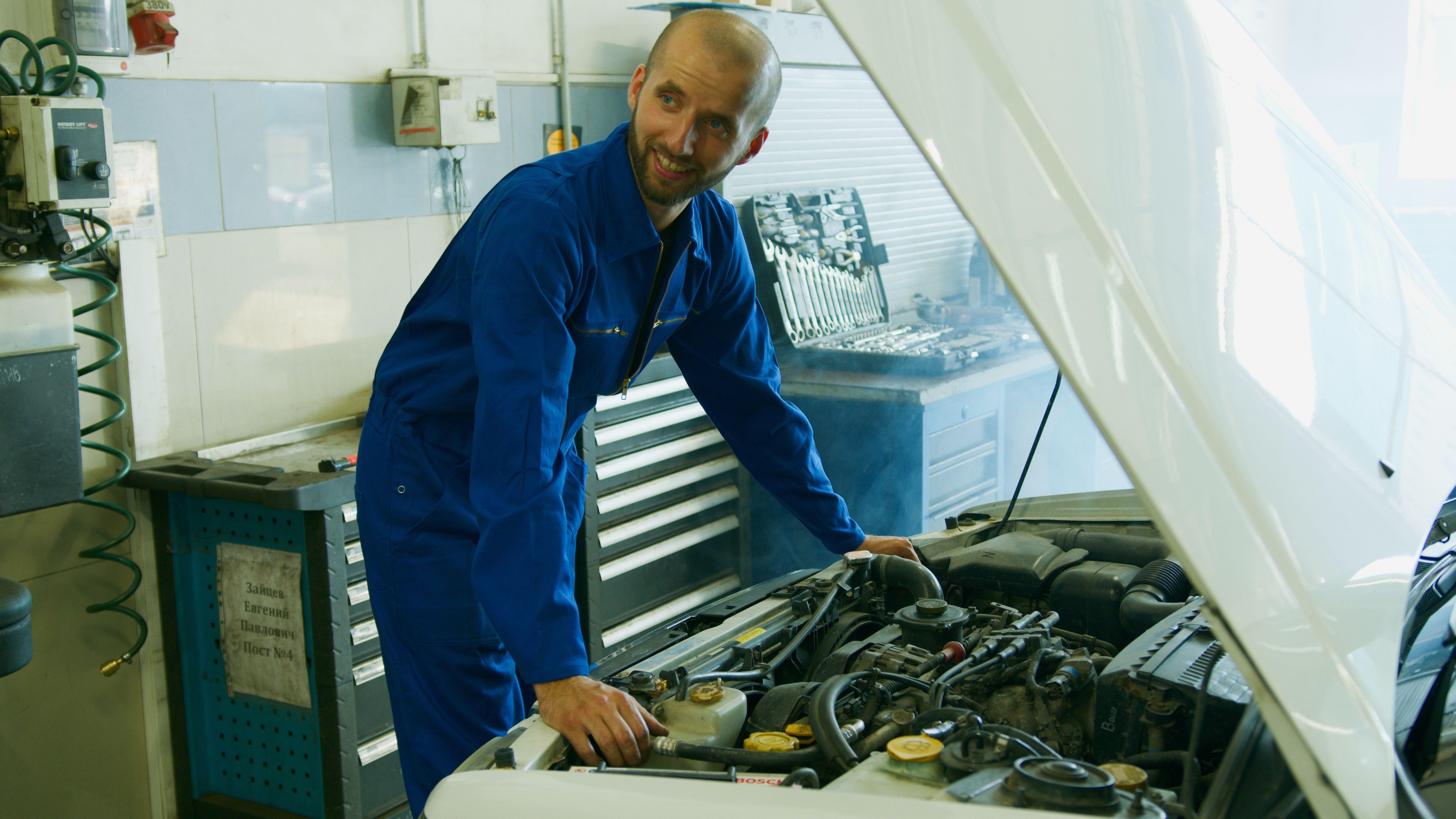 RC Transmission technician at work